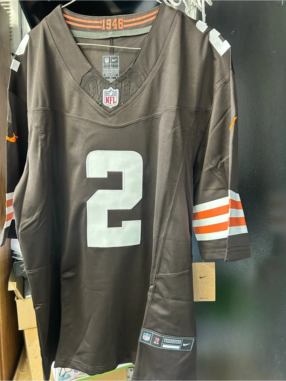 Nike NFL Cleveland Browns Shedeur Sanders #2 jersey